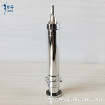 10ml Gold Airless Cosmetic Syringe Bottle